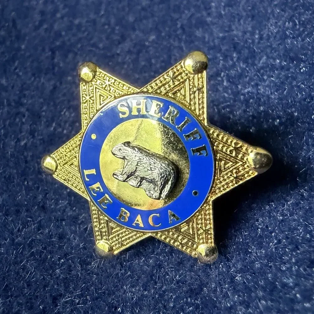 Vintage US California Former Sheriff Lee Baca Lapel Pin